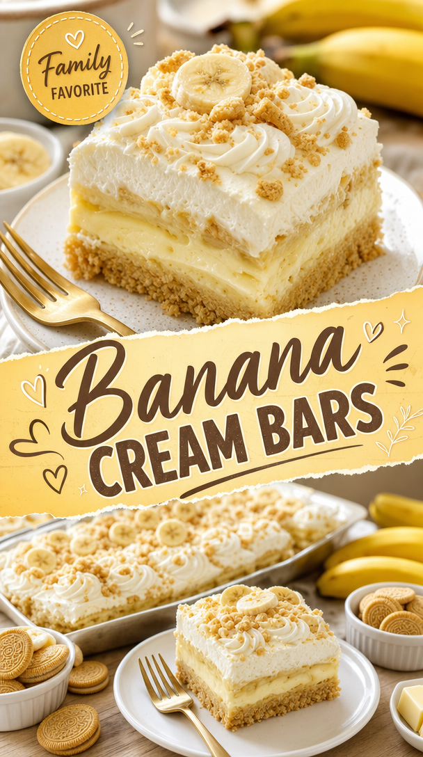 Banana Cream Bars