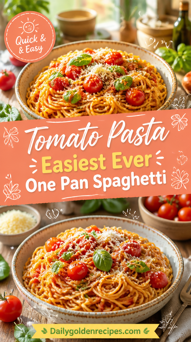 Tomato Pasta Easiest Ever One Pan Spaghetti
