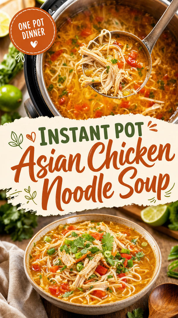 Instant Pot Asian Chicken Noodle Soup