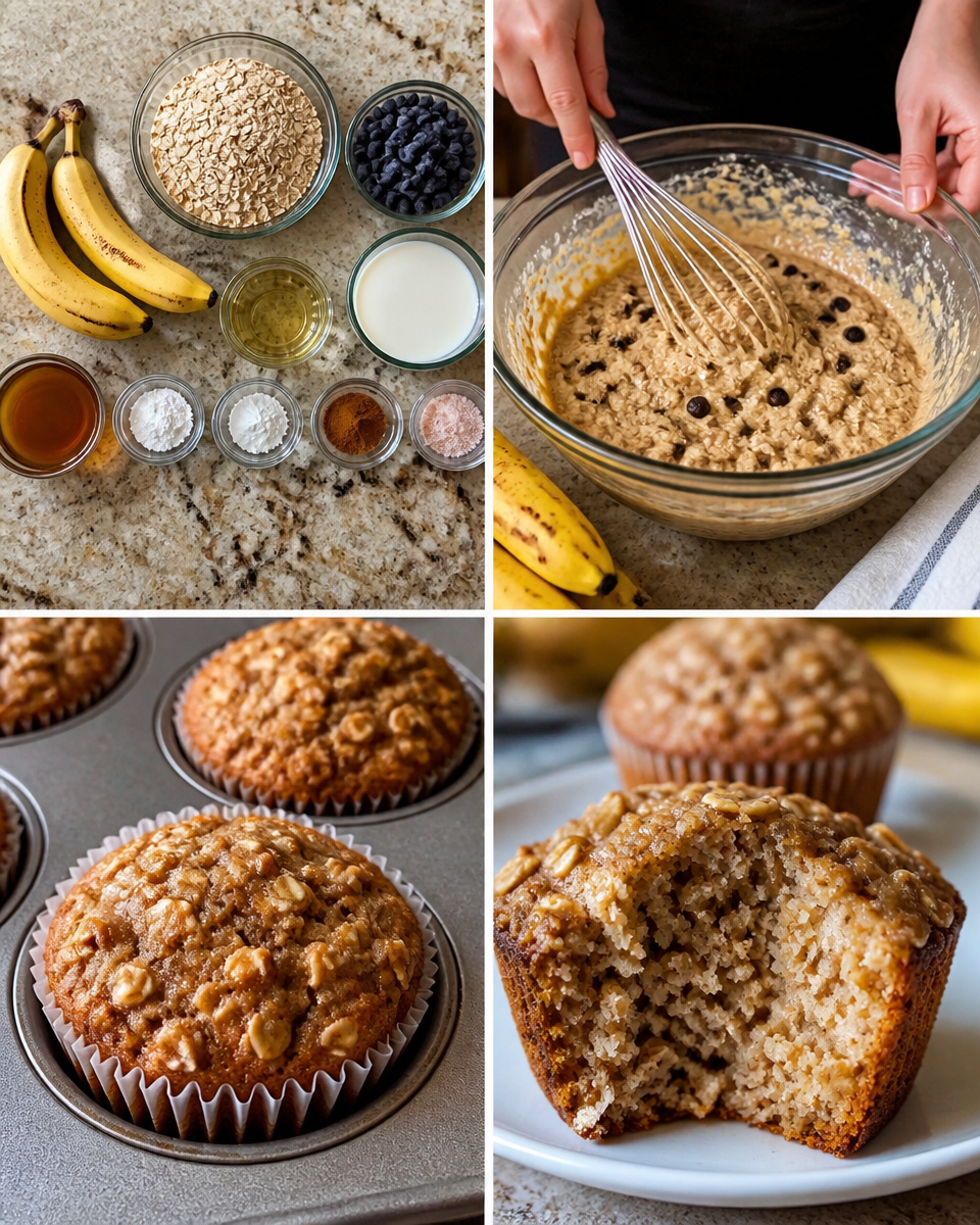 Banana Oatmeal Muffins