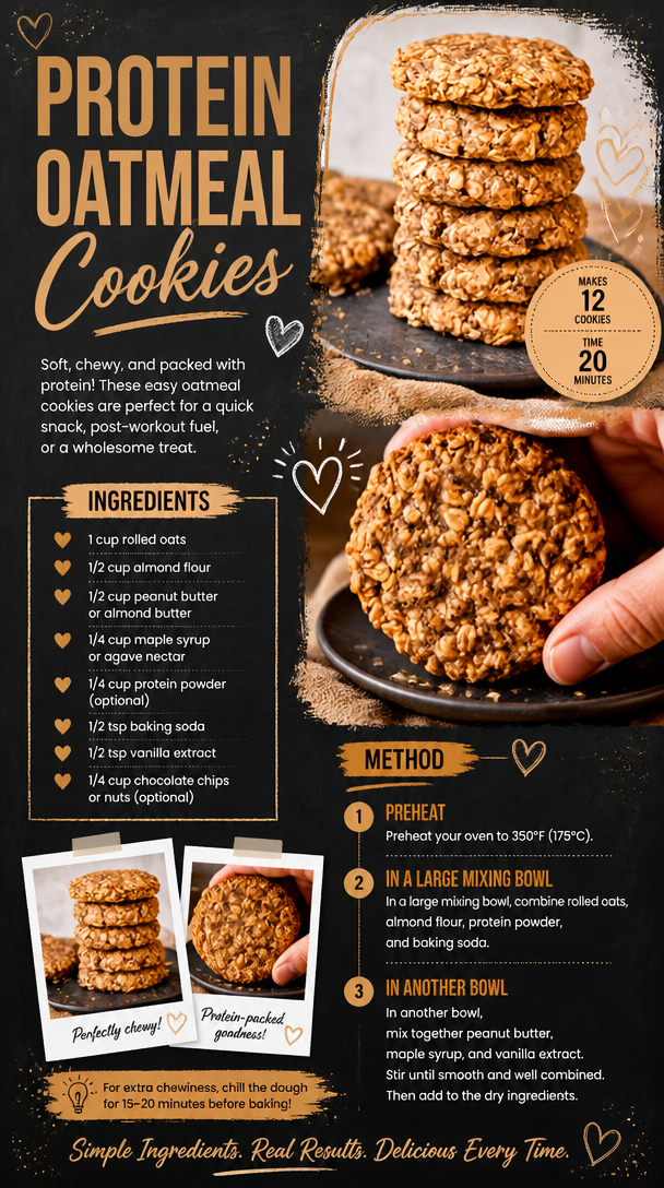 Protein Oatmeal Cookies