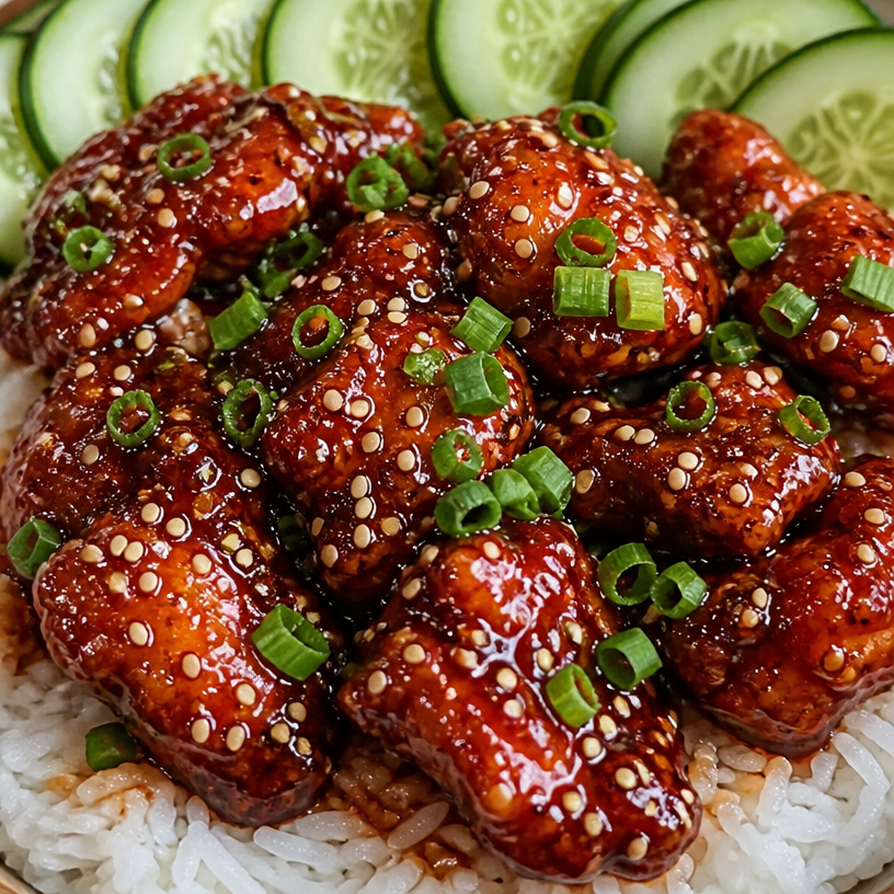 Sticky Honey Gochujang Chicken