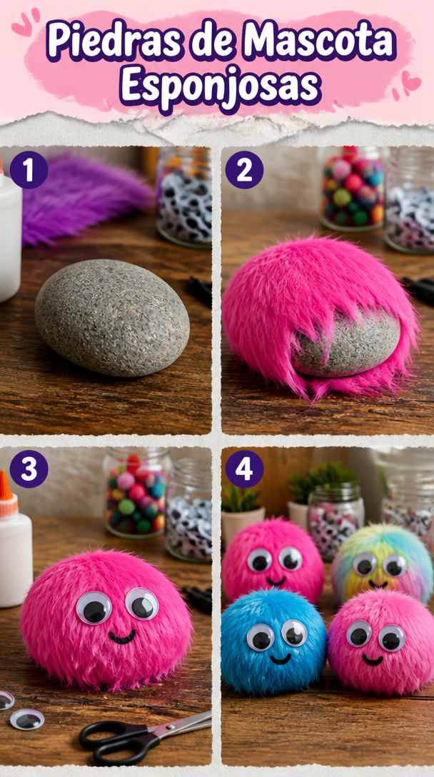 Piedras de Mascota Esponjosas