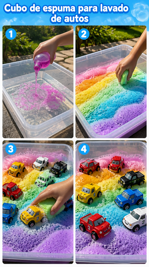 Cubo de espuma para lavado de autos