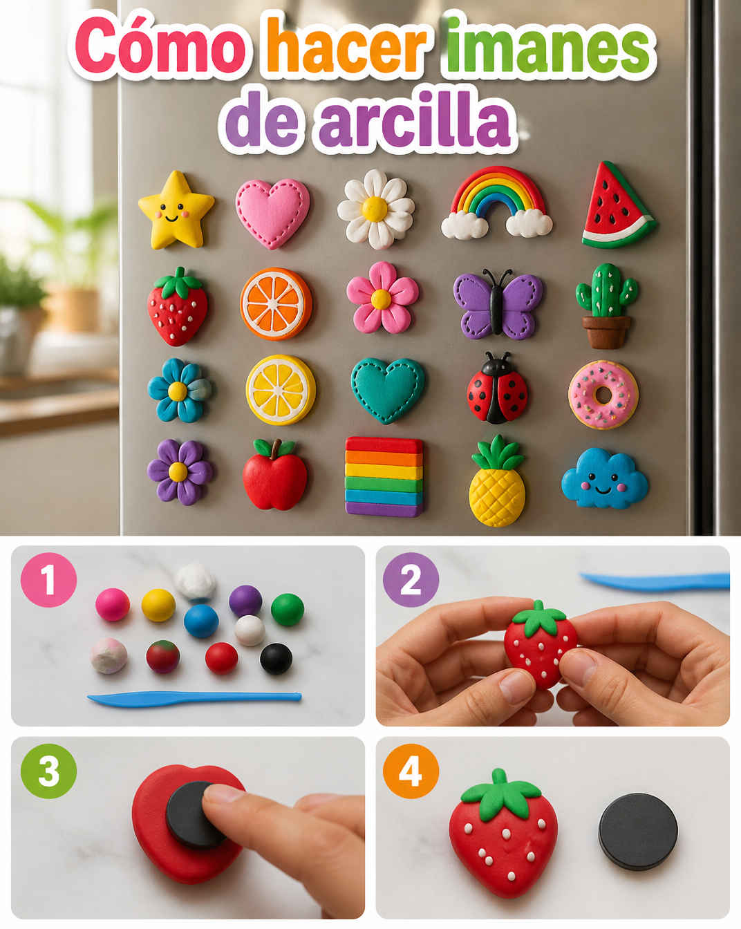 Cómo hacer imanes de arcilla