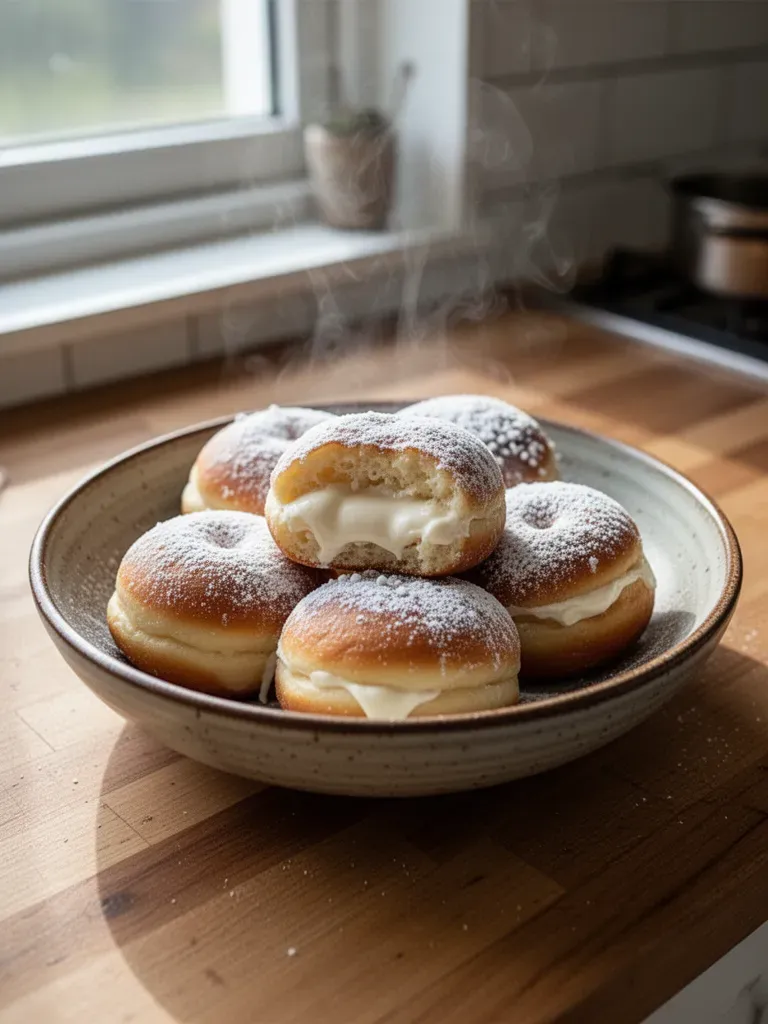 Classic Italian Cream Donuts