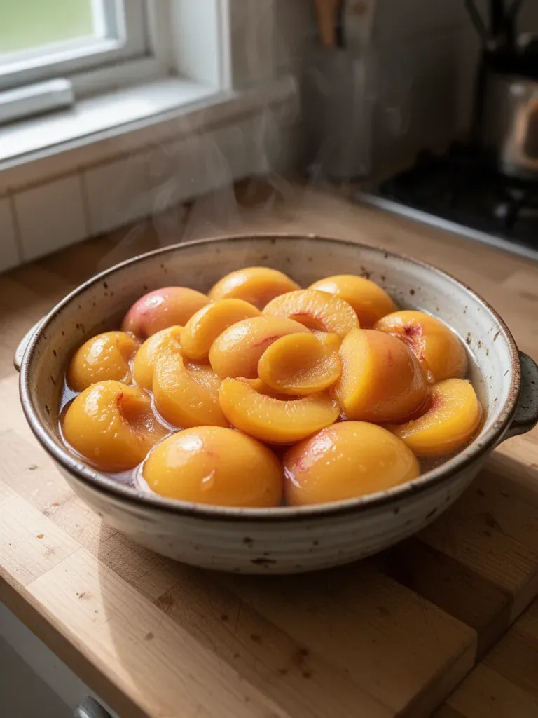 Canning Peaches in Light Syrup