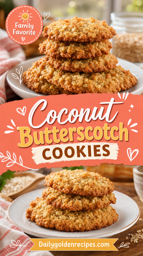 Coconut Butterscotch Cookies - The Daring Gourmet