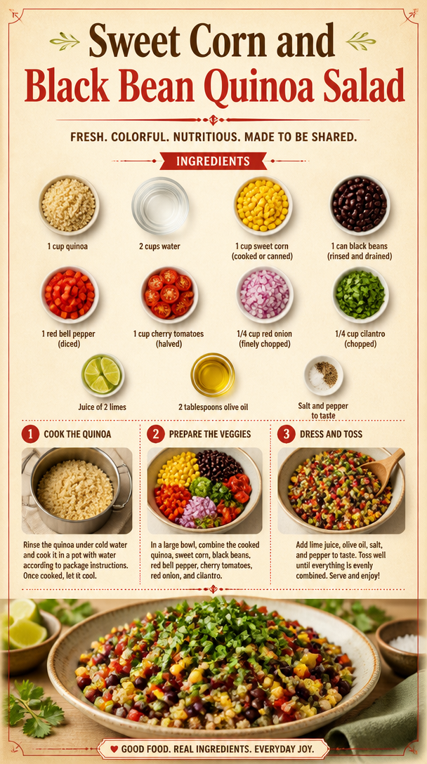 Sweet Corn and Black Bean Quinoa Salad