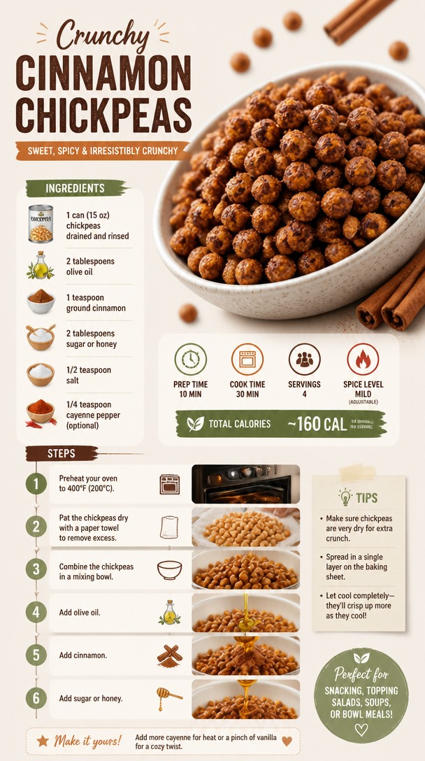 Crunchy Cinnamon Chickpeas