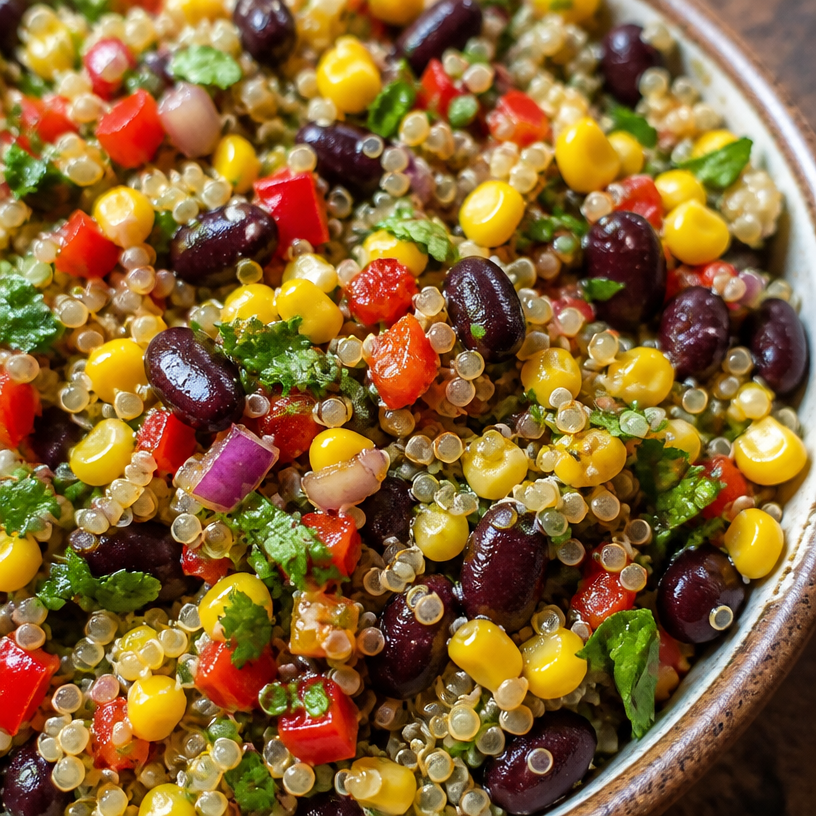 Sweet Corn and Black Bean Quinoa Salad