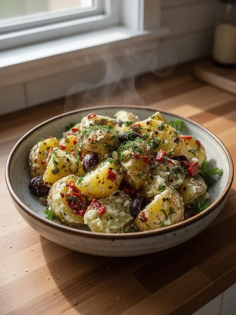 Quick Mediterranean Potato Salad
