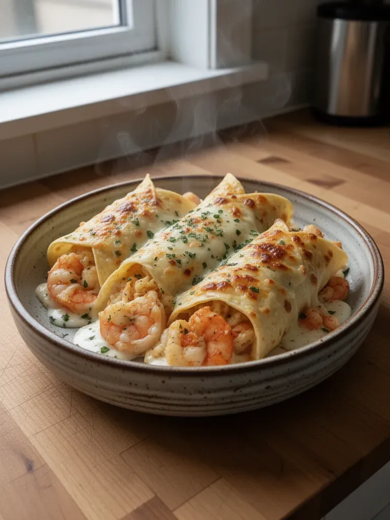 Cheesy Seafood Tortilla Bombs