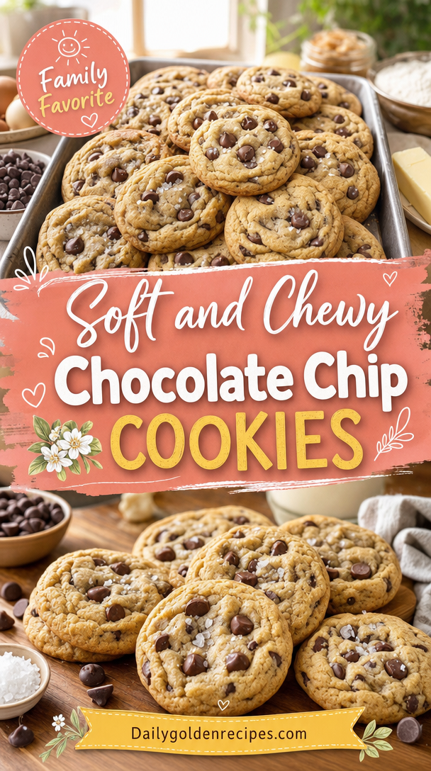 Soft and Chewy Chocolate Chip Cookies