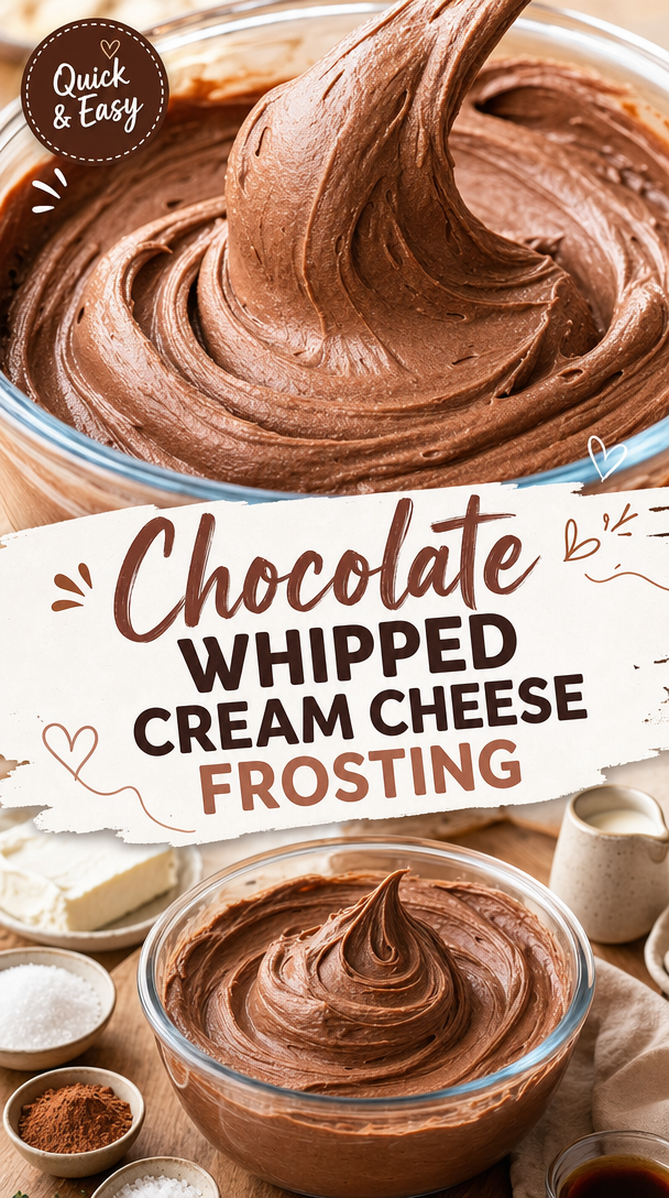 Chocolate Whipped Cream Cheese Frosting