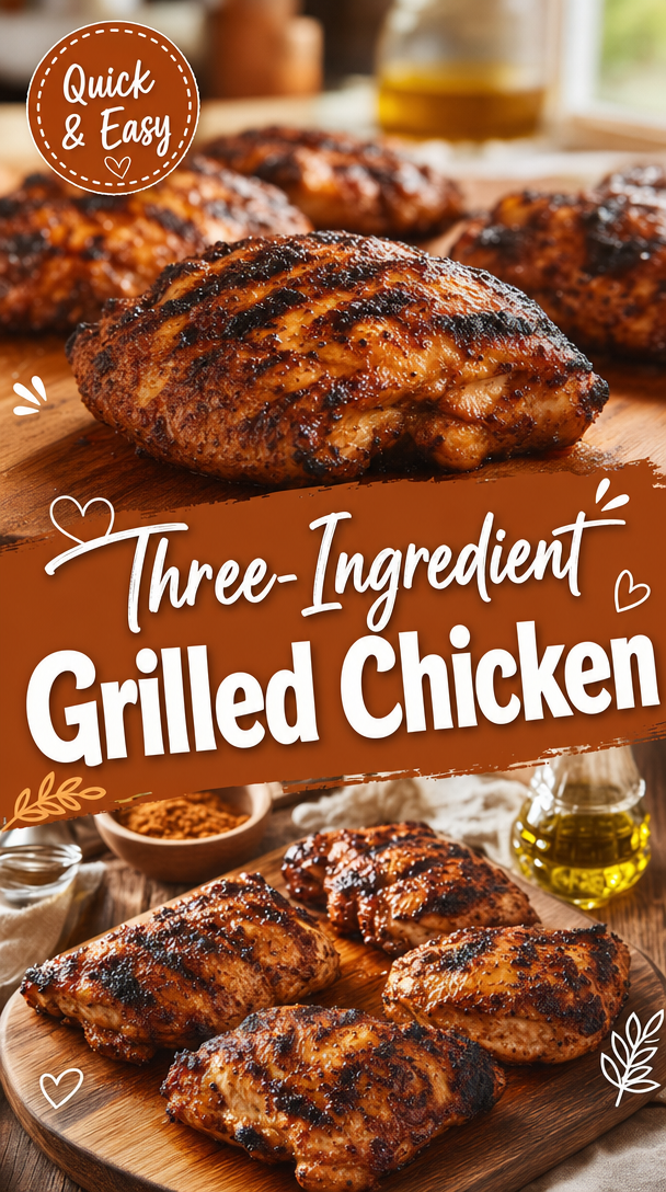 Three-Ingredient Grilled Chicken