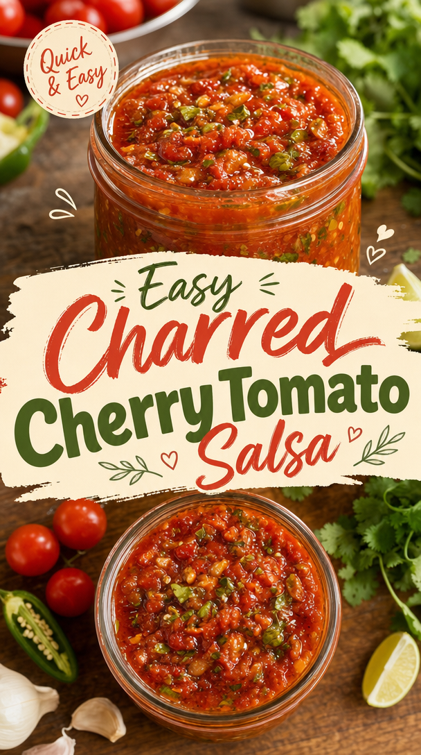 Easy Charred Cherry Tomato Salsa