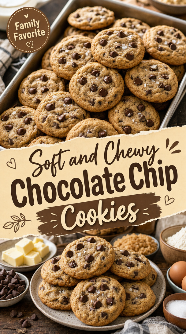 Soft and Chewy Chocolate Chip Cookies