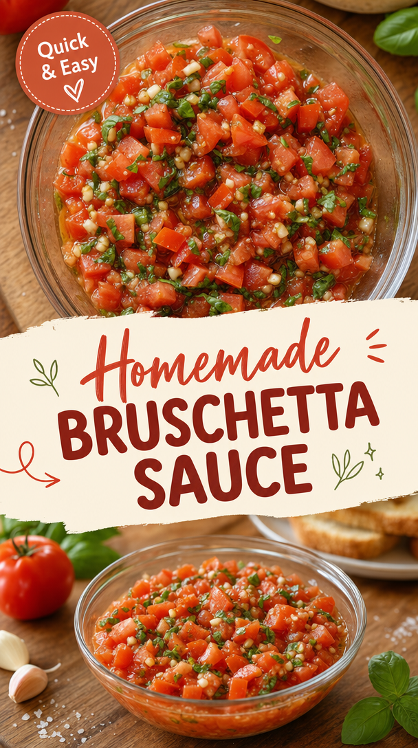 Homemade Bruschetta Sauce