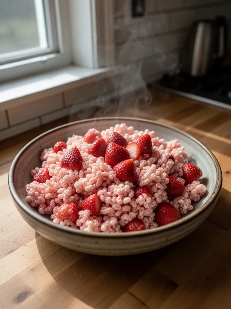Strawberry Rice Krispie Treats