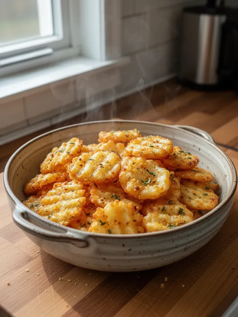 Cheesy Garlic Ritz Bits