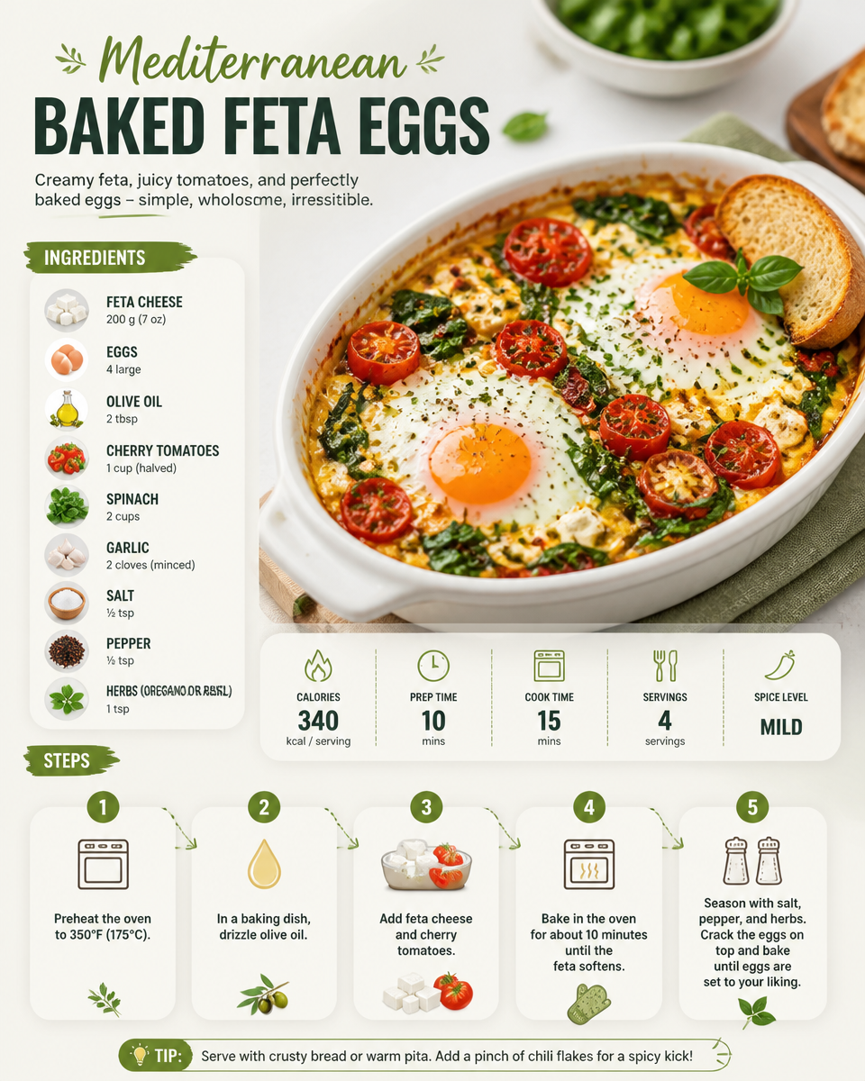 Baked Feta Eggs