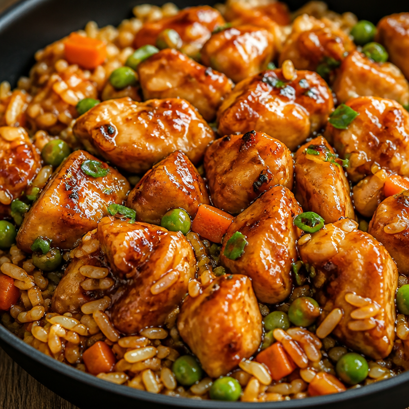 One-Pan Honey BBQ Chicken Rice