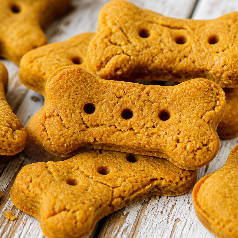 Homemade Pumpkin Peanut Butter Dog Biscuits