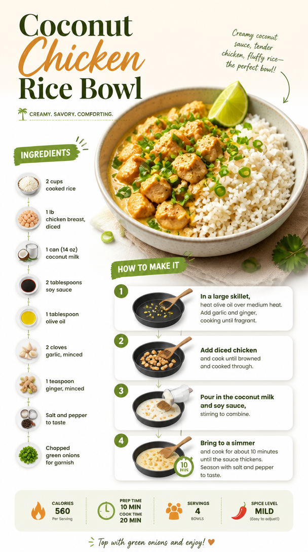 Coconut Chicken Rice Bowl