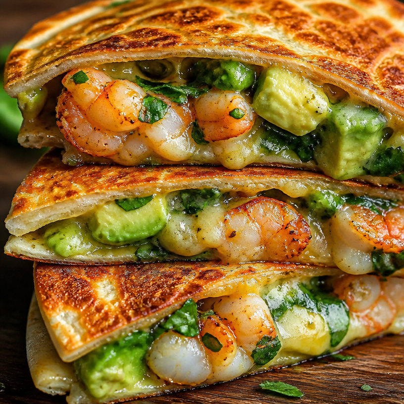High-Protein Foods List: Shrimp Quesadilla