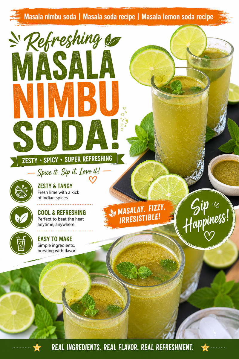 Masala Nimbu Soda Recipe | Rumki's Golden Spoon masala nimbu soda Masala Nimbu Soda Recipe | Rumki's Golden Spoon