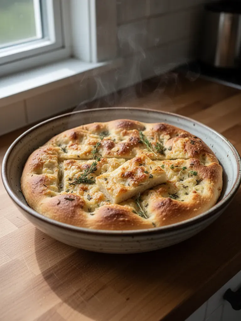 Gruyère & Thyme Italian Focaccia