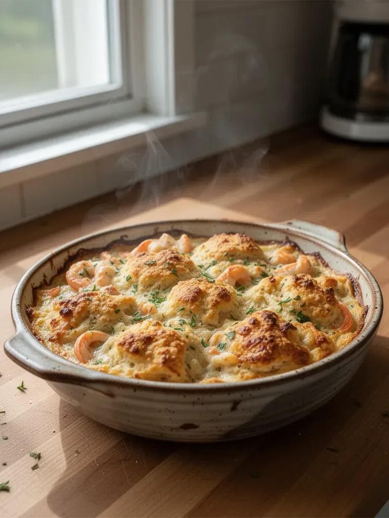 Cheddar Bay Biscuit Seafood Pot Pie