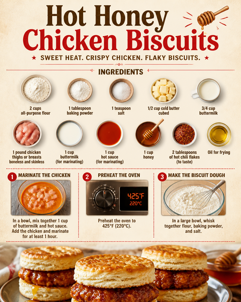 Hot Honey Chicken Biscuits