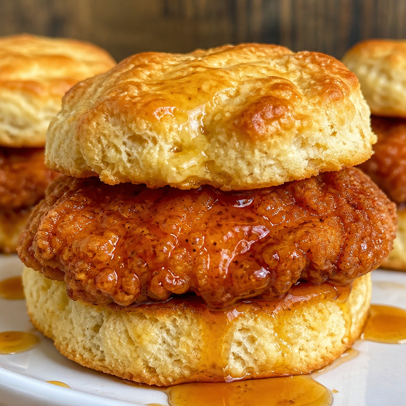 Hot Honey Chicken Biscuits