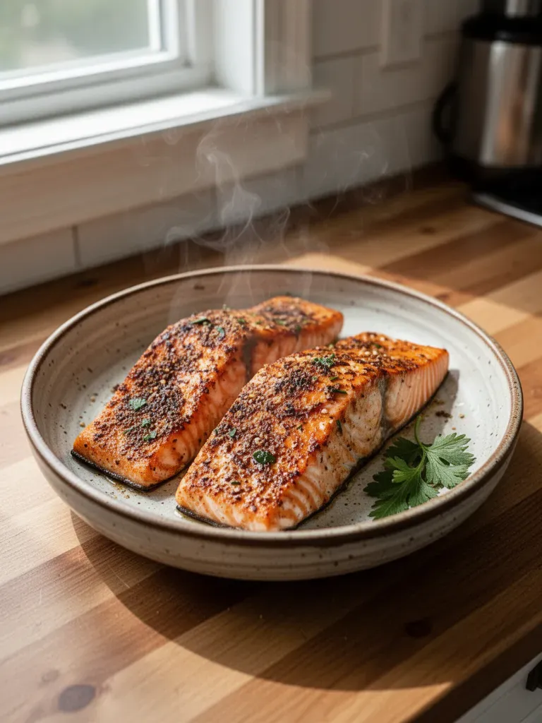 Air Fryer Fresh Salmon