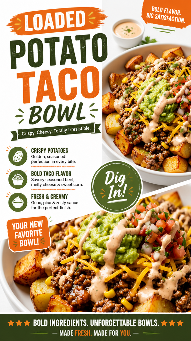 Loaded Potato Taco Bowl