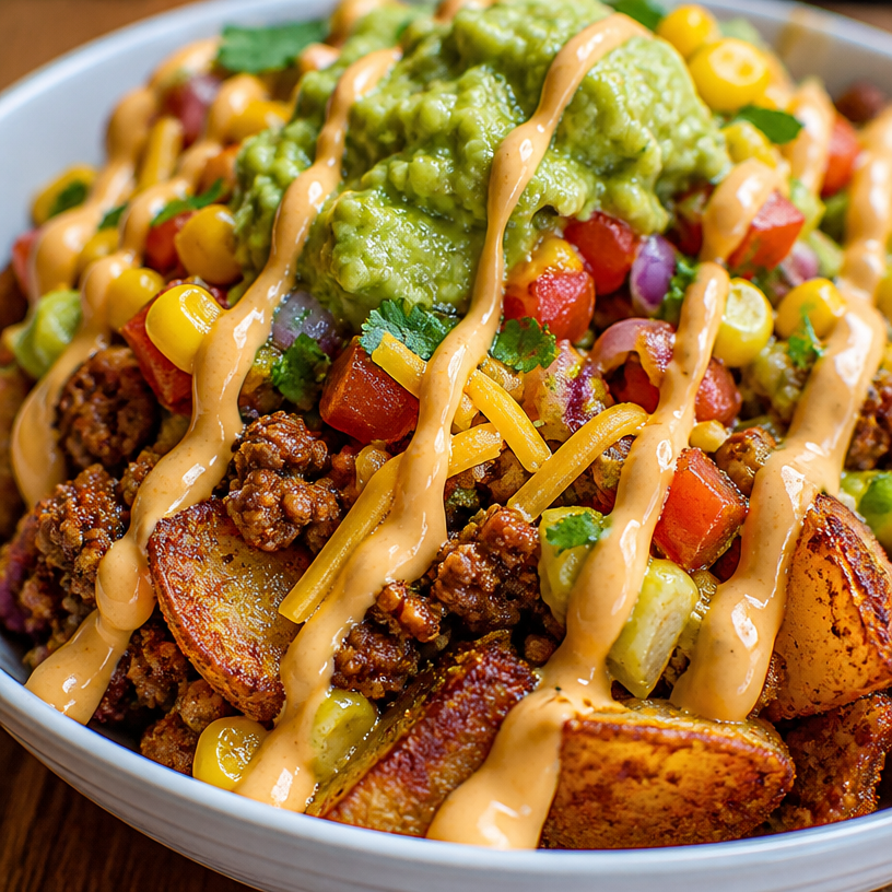 Loaded Potato Taco Bowl