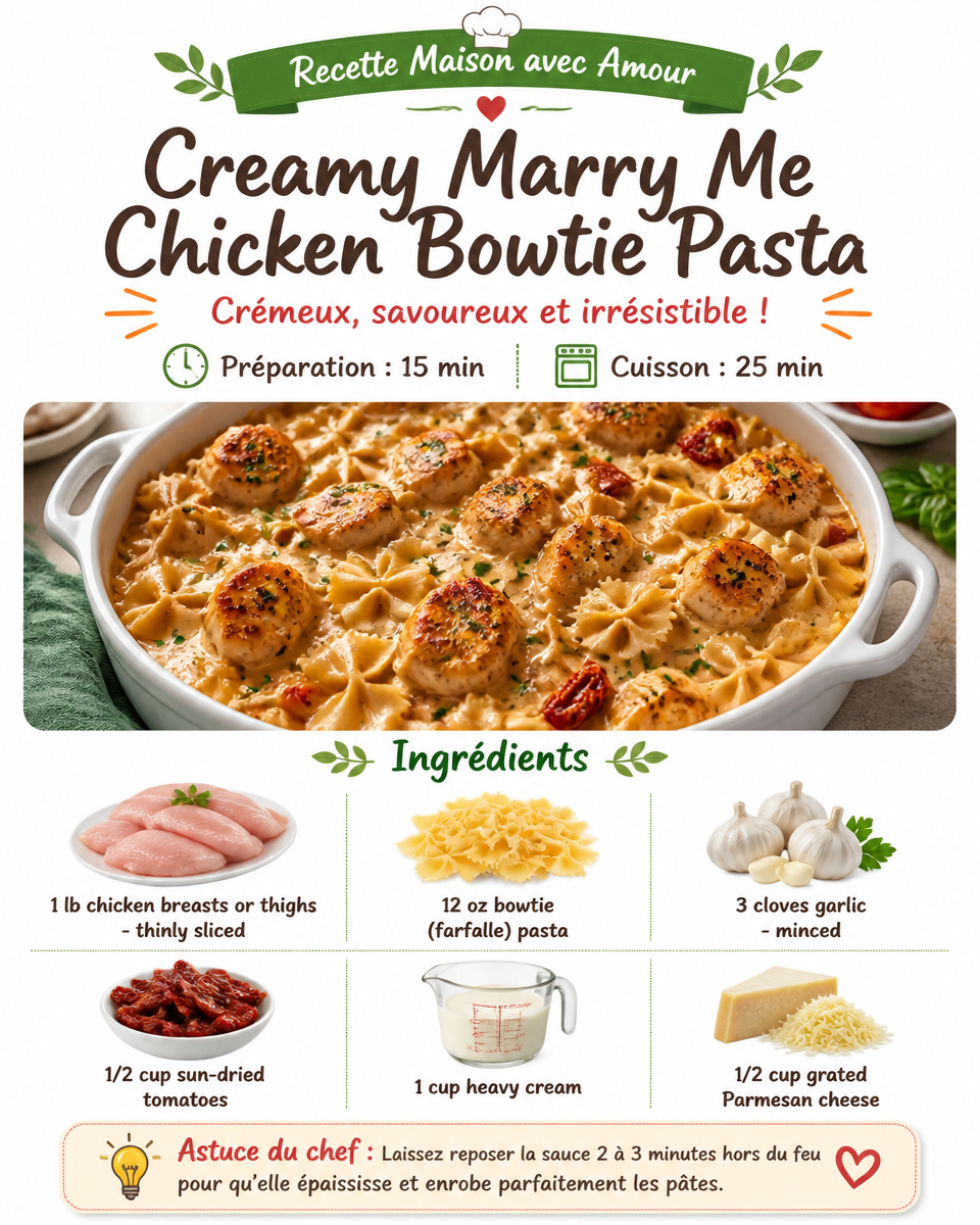 Creamy Marry Me Chicken Bowtie Pasta