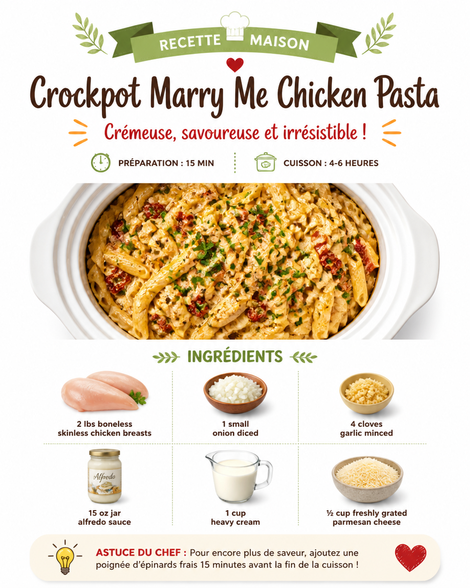 Crockpot Marry Me Chicken Pasta