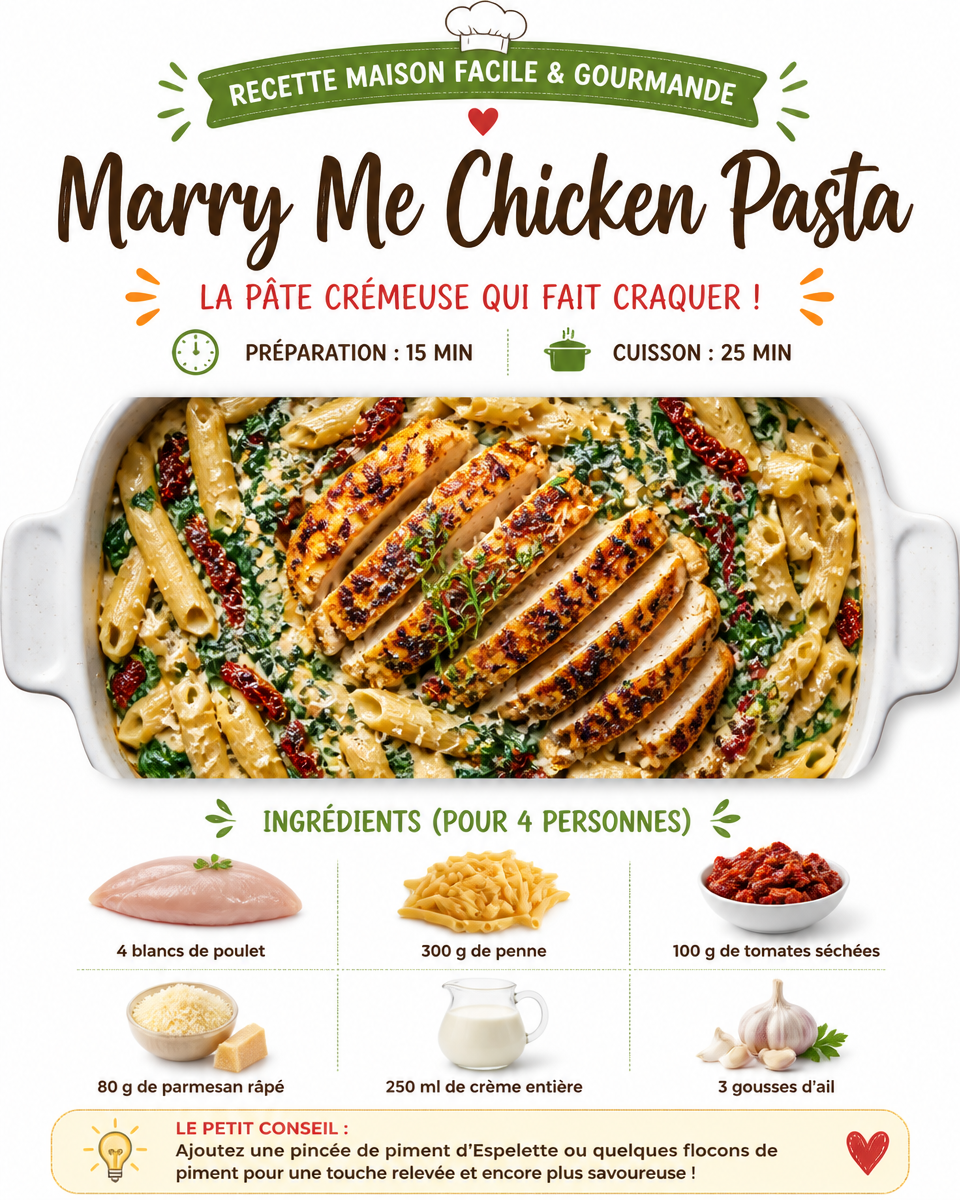 Marry Me Chicken Pasta