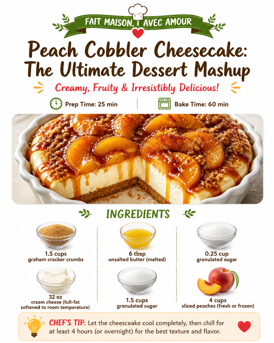 Peach Cobbler Cheesecake: The Ultimate Dessert Mashup