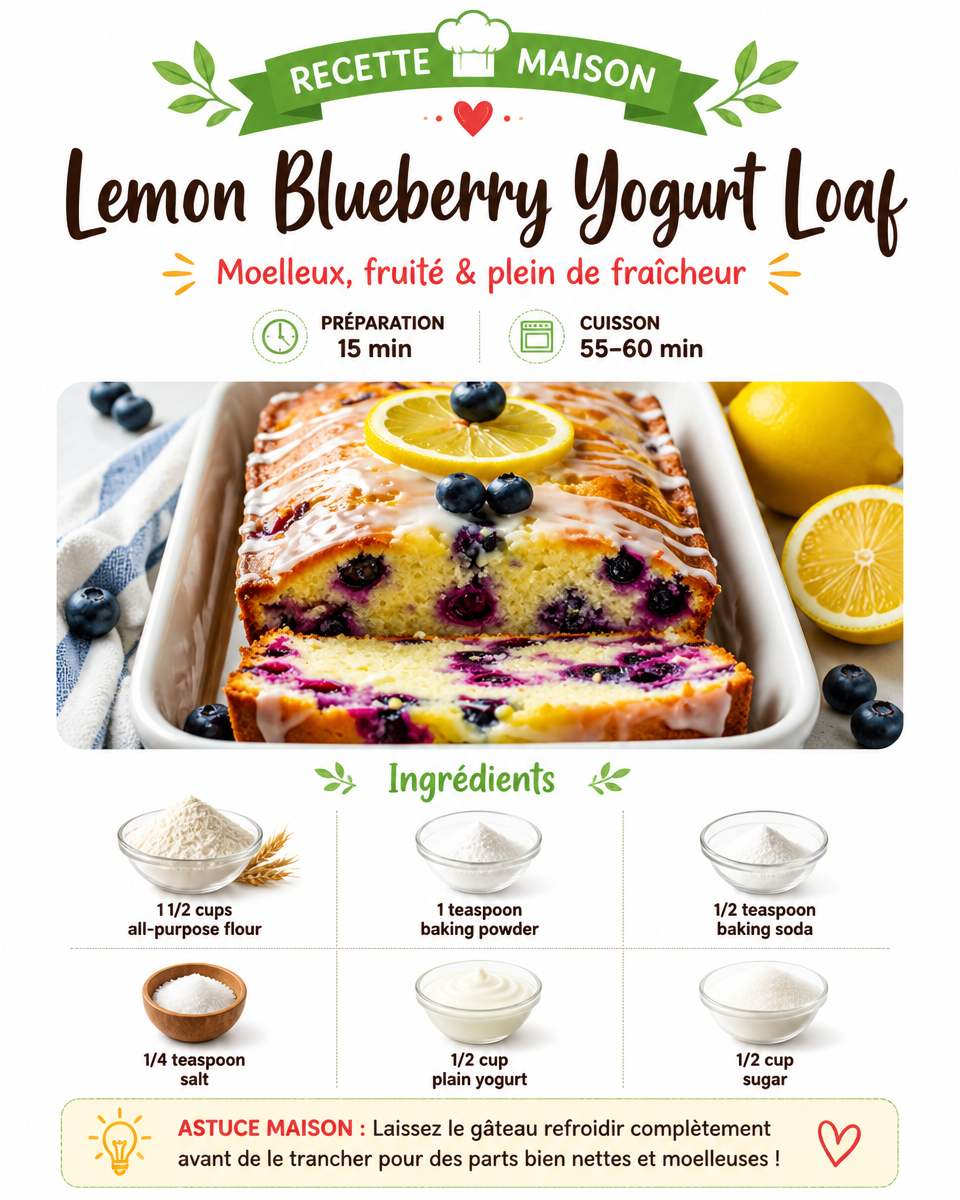 Lemon Blueberry Yogurt Loaf
