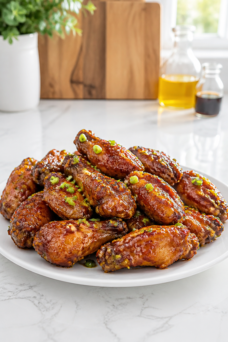 Crispy Honey Garlic Chicken Wing Airfryer Recipe