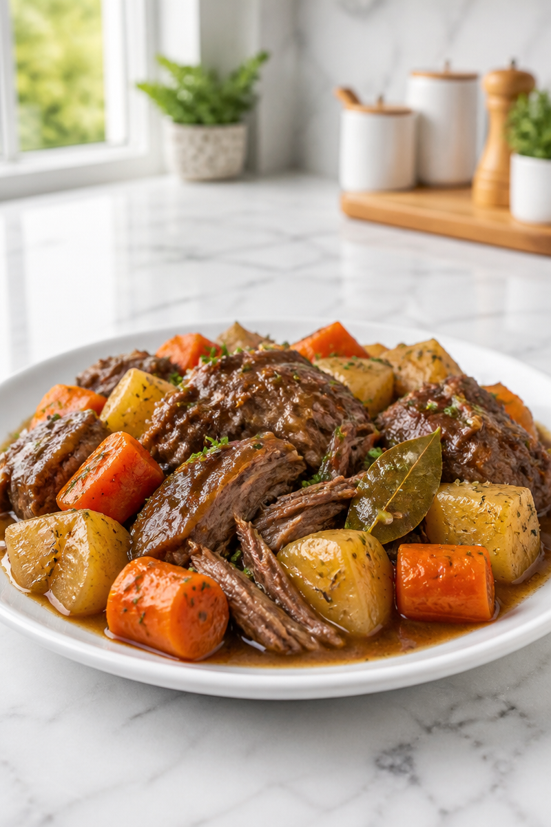 Slow Cooker Tender Pot Roast Crock Pot Meal
