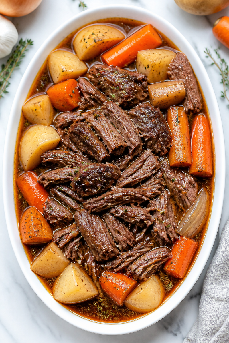 Slow Cooker Tender Pot Roast Crock Pot Meal