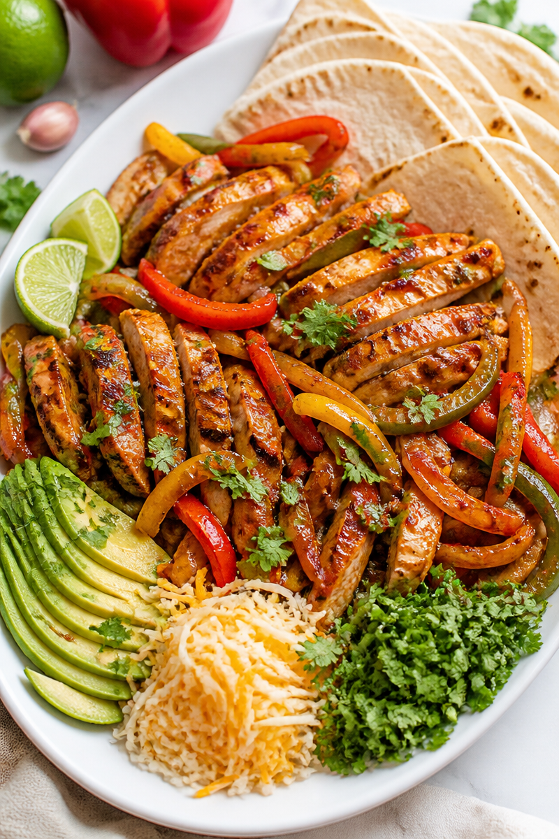Sweet Chili And Lime Glazed Chicken Fajita