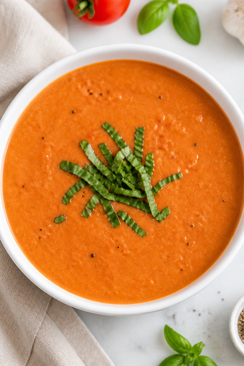 Quick Ten Minute Creamy Tomato Easy Soup Recipe