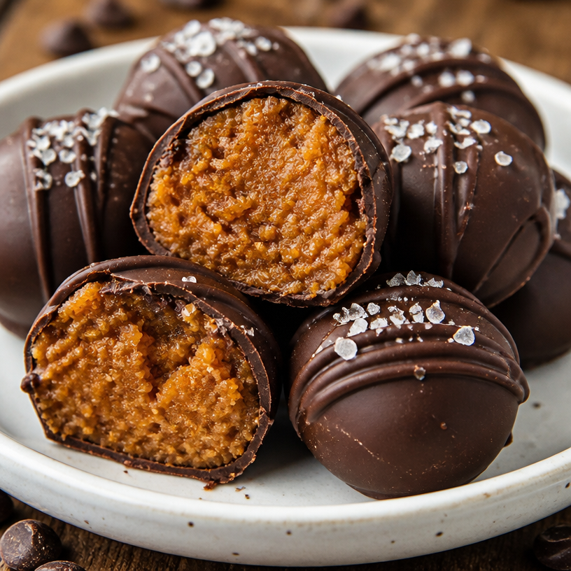 No Bake Pumpkin Balls with Peanut Butter