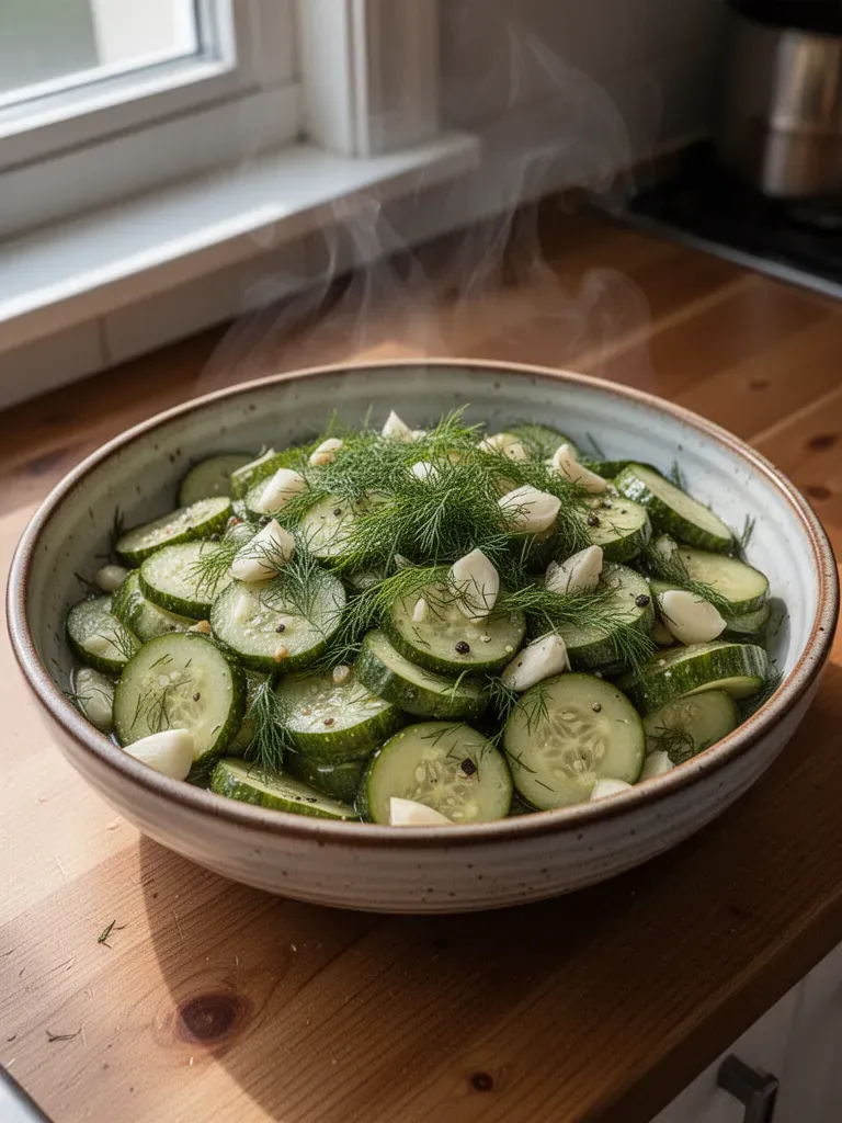 Garlic and Dill 24-Hour Refrigerator Pickles